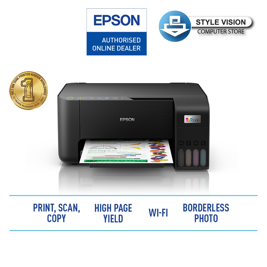 Epson Ecotank L3250 L3256 Wi Fi All In One Ink Tank Printer Ink Shopee Malaysia 0043