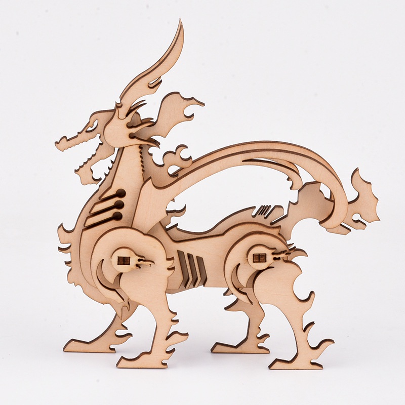 DIY Children 3D Wooden Puzzle Animal Model Assembly Kit | Shopee Malaysia