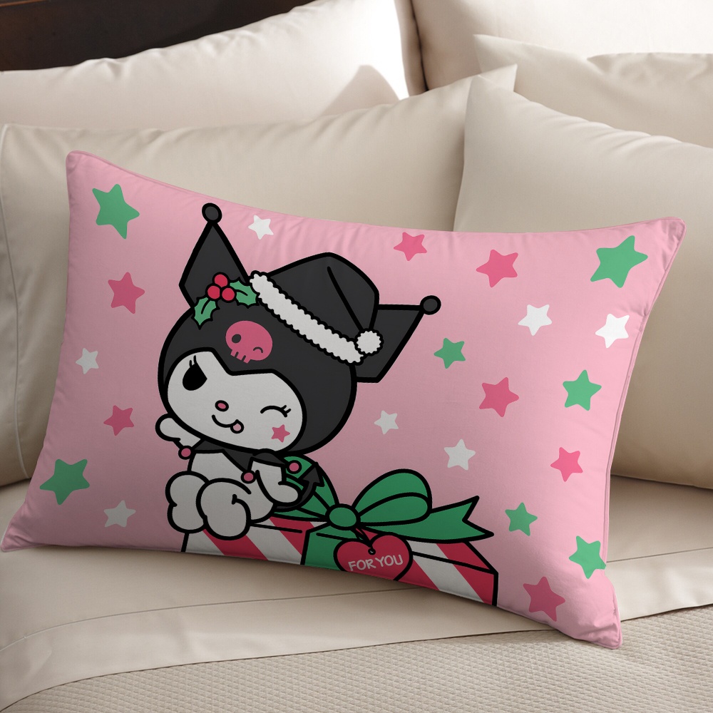 Cute Cartoon Kuromi Rectangular Pillow Case Single Side Printed ...