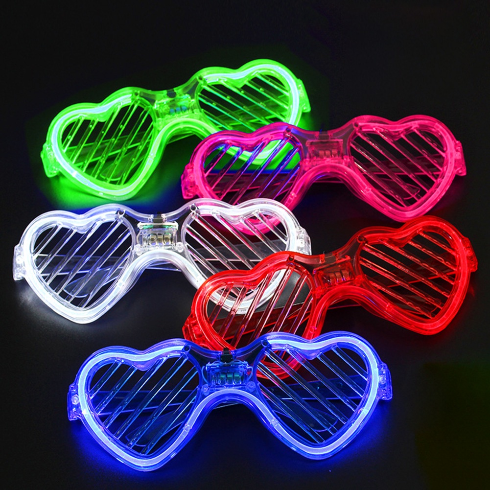Party Glowing Glasses LED Party Fashion Glasses Glow In Dark | Shopee ...