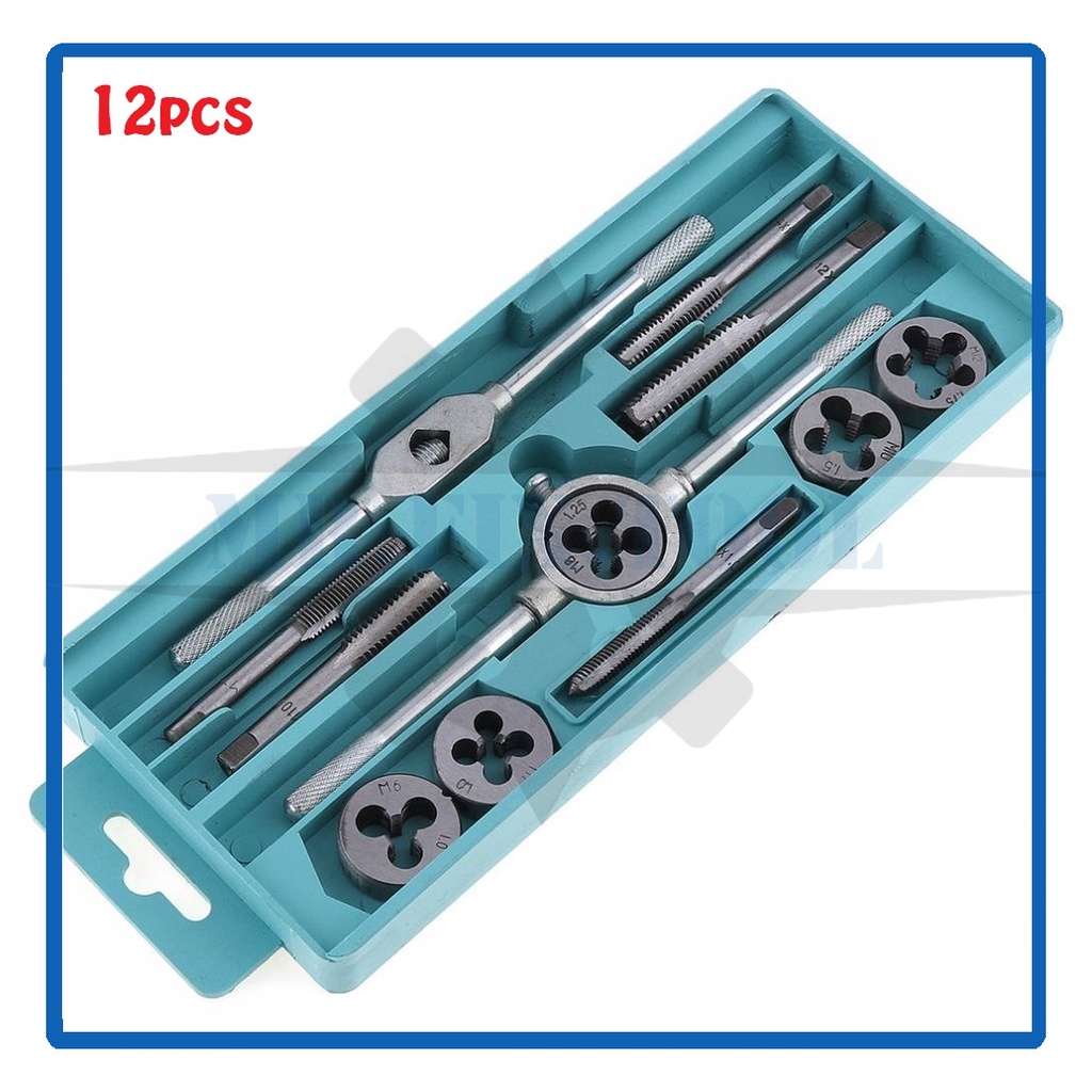 12/20/40pcs Tap And Die Set Tap Wrench Die Handle Screw Thread
