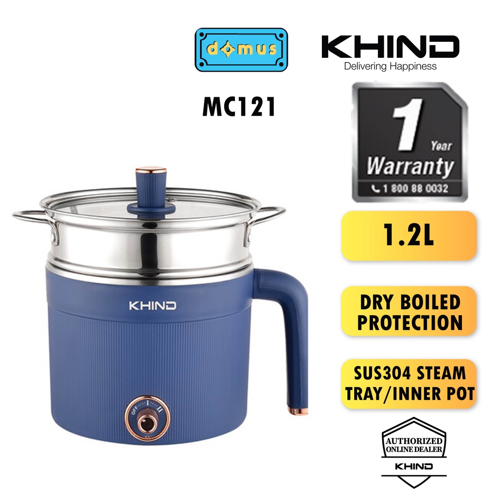 Khind Multi Cooker Pot (1.2L) MC121 Shopee Malaysia
