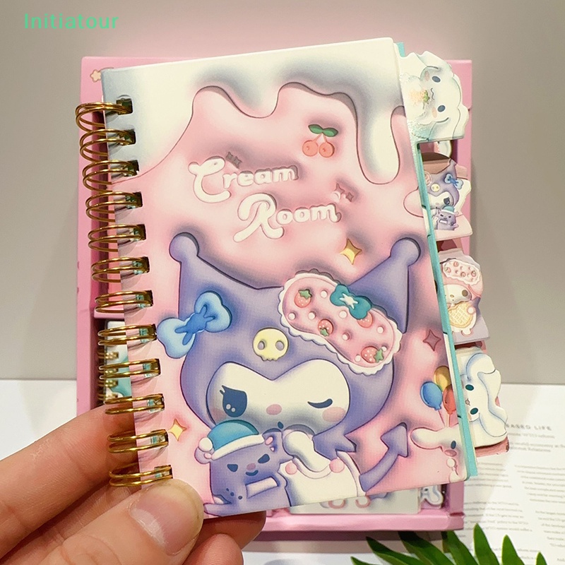 Initiatour Sanrio Anime Notebook Hello Kitty Kuromi Student Coil Book ...