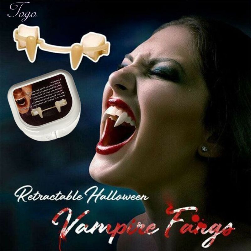 Vampire Zombie Teeth Dentures Halloween Vampire Teeth Retractable