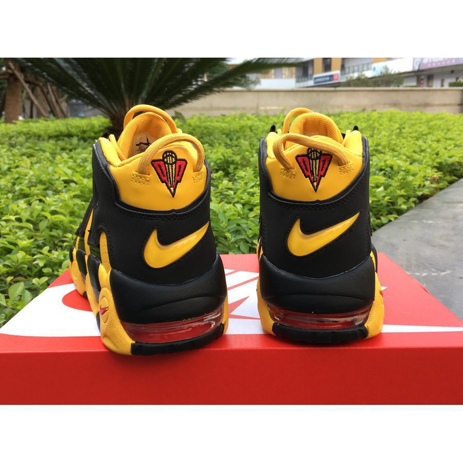 Nike Air more uptempo Kill Bill Bruce Lee Yellow Black featuring Shoes Running Shopee Malaysia