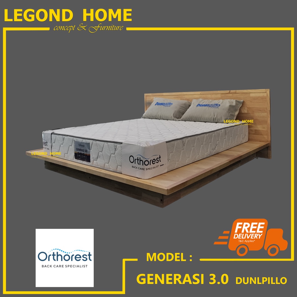 Dunlopillo / Generasi 3.0 / Mattress / 8" / FREE Delivery WEST MALAYSIA