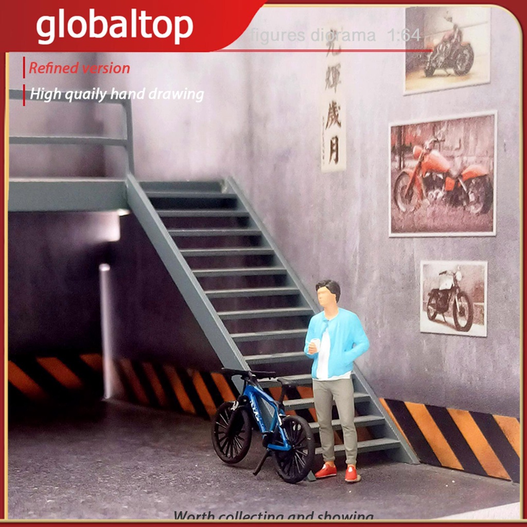 Bicycle Scene Model Mountain Bike Diorama S Scale Exquisite Shopee