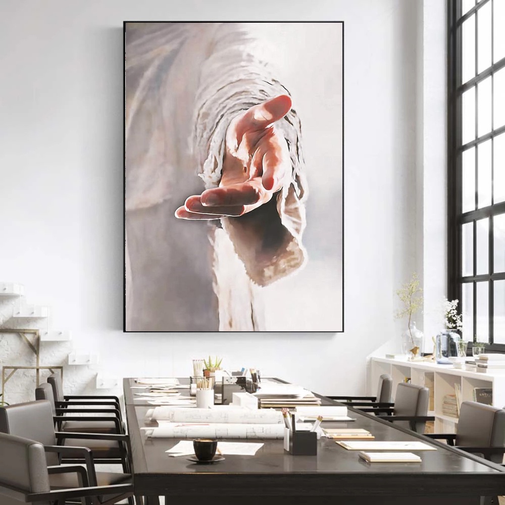 Christ Wall Decor Jesus The Hand of God Canvas Poster and Prints Wall ...