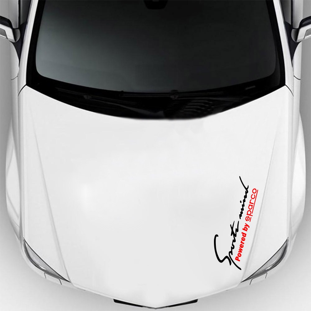 Racing Sports Mind Vinyl Decal For Car Hood Decor Sticker Emblem