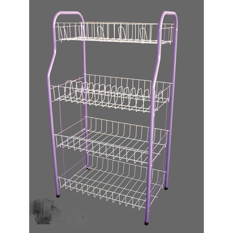 (Ready Stock)Indo S Dish Rack /4 Tingkat rak pinggan, mangkuk dan cawan ...