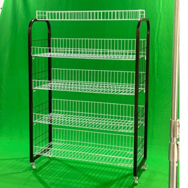 (Ready Stock)555 Heavy Duty 5 Tier Rack/Dish Rack with roller/Rak dapur ...