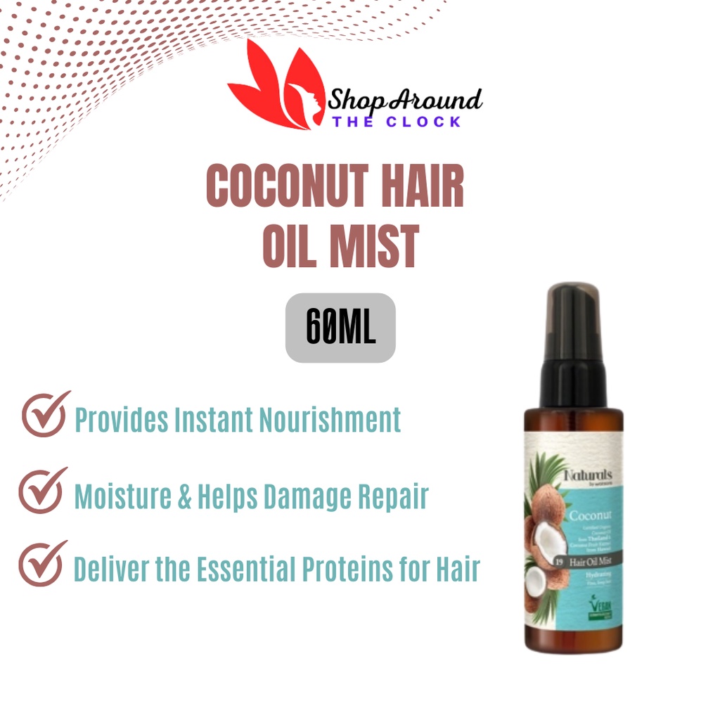 Naturals By Watson Naturals By Watsons Coconut Hair Oil Mist (60mL