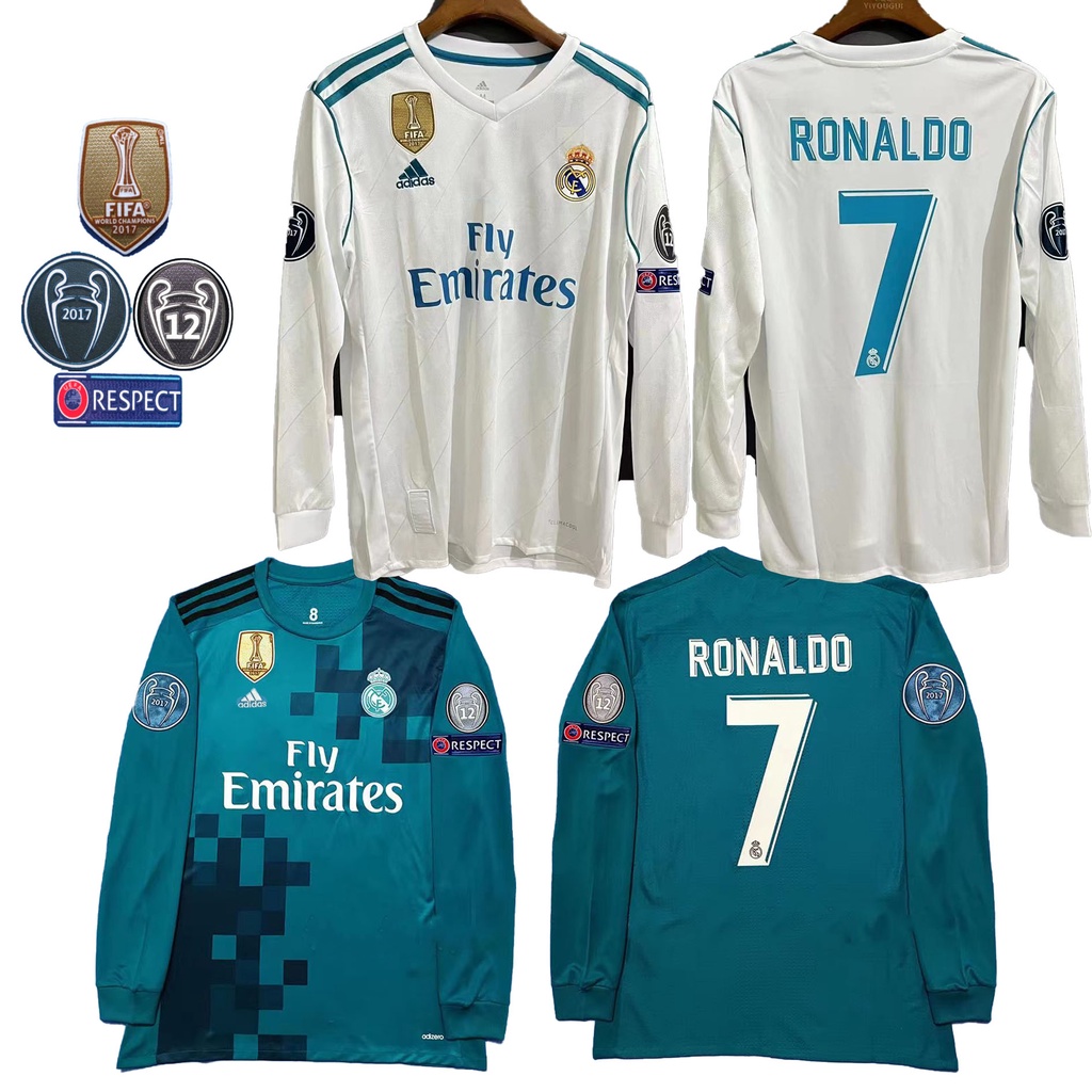 [Retro Issue] RONALDO 1718 real madrid long sleeved BALE BENZEMA