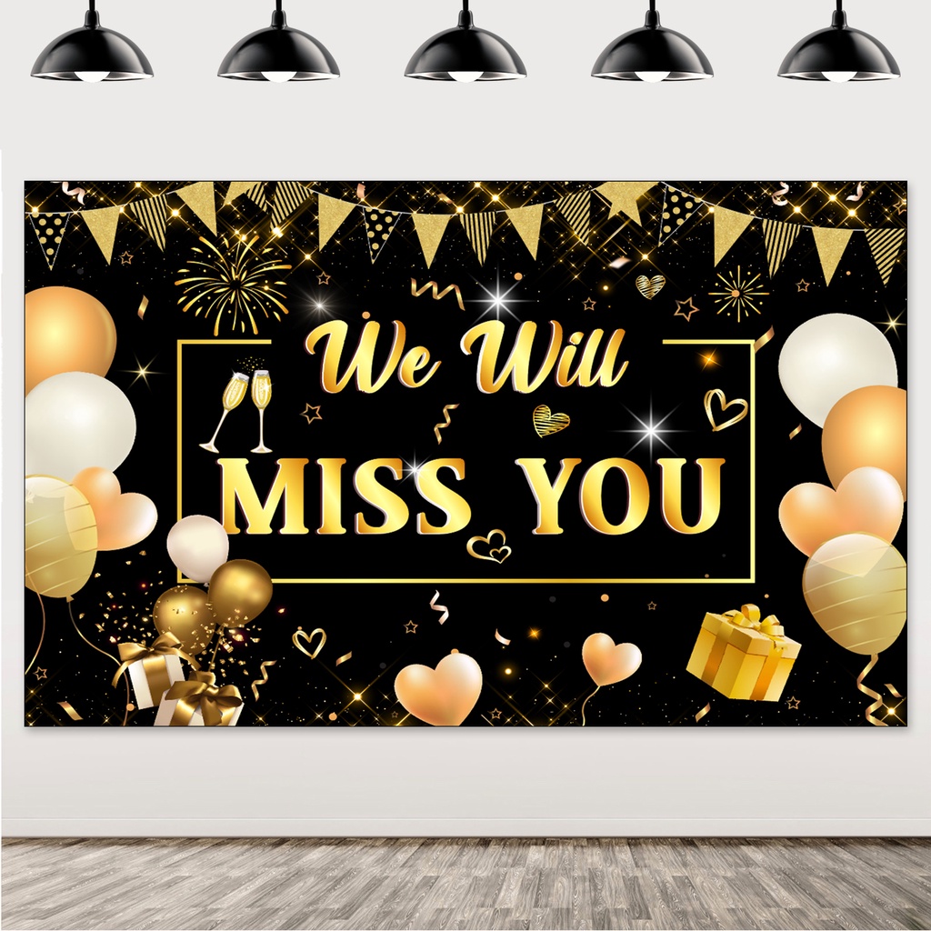 Going Away Party Decorations Tatuo 3 Pieces We Will Miss You Tablecloth  Retirement Themed Table Cover Stars Disposable Plastic Table Cloth For  Farewell Anniversary Party Supplies Rose And Gold | Best Price, image size:1024x1024
