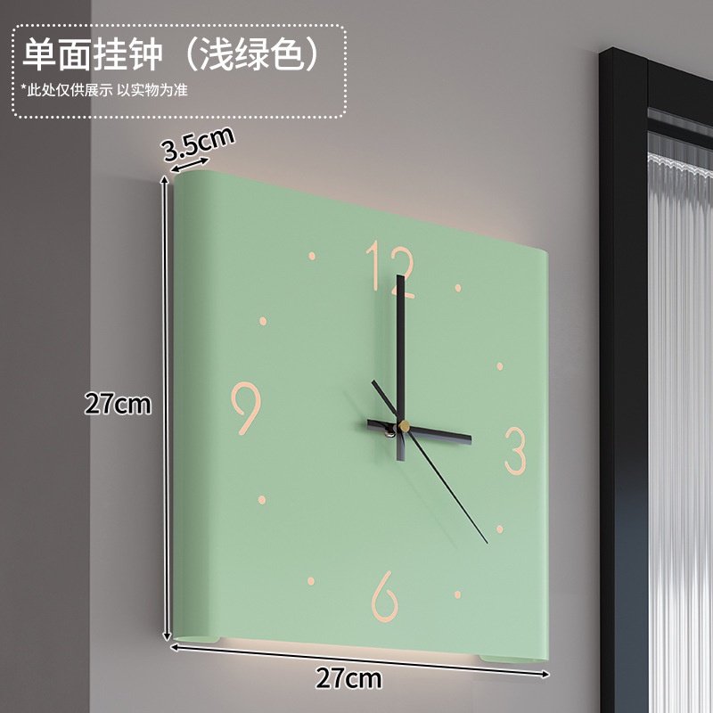 Creative DoubleSided Wall Clock glow in the dark Corner Clock DoubleSided modern Wall Clock