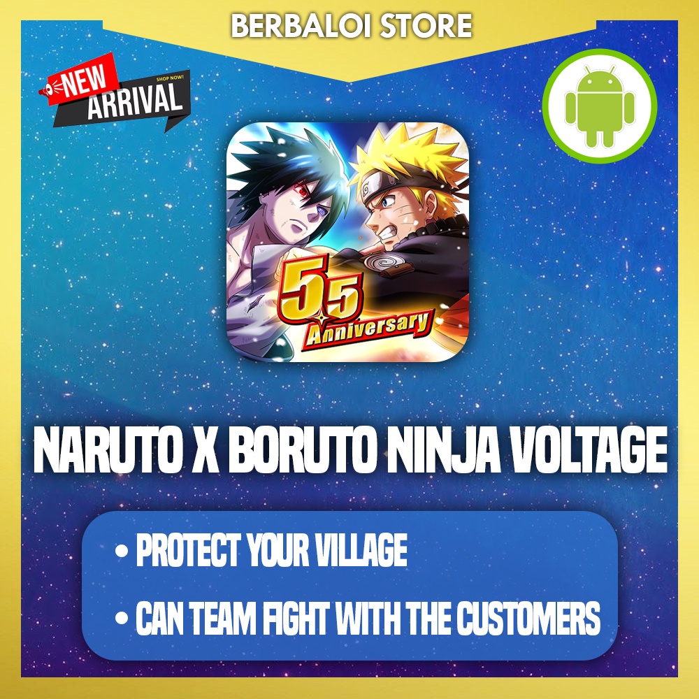 NARUTO X BORUTO NINJA VOLTAGE MOD LIFETIME WARRANTY LATEST VERSION ANDROID APP Shopee