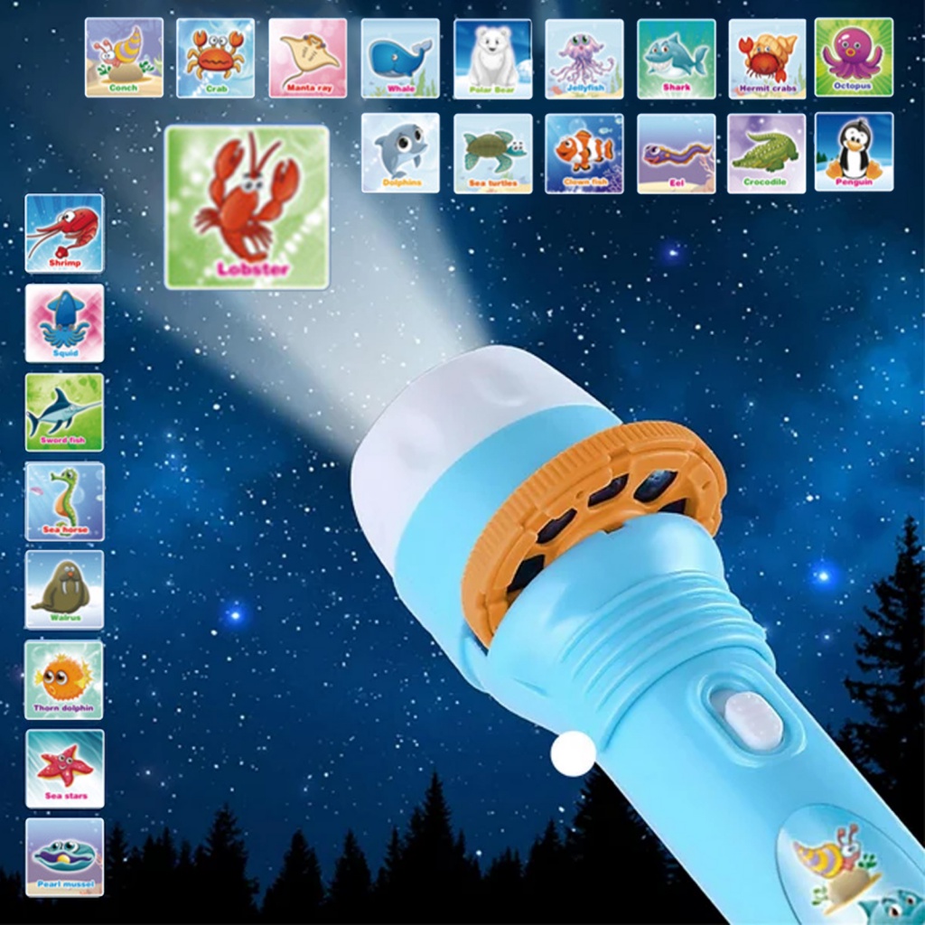 Dottam Projection Flashlight for Kids Safe and Childfriendly