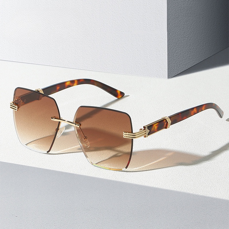 Sunglasses, new fashionable frameless sunglasses, men's and women's