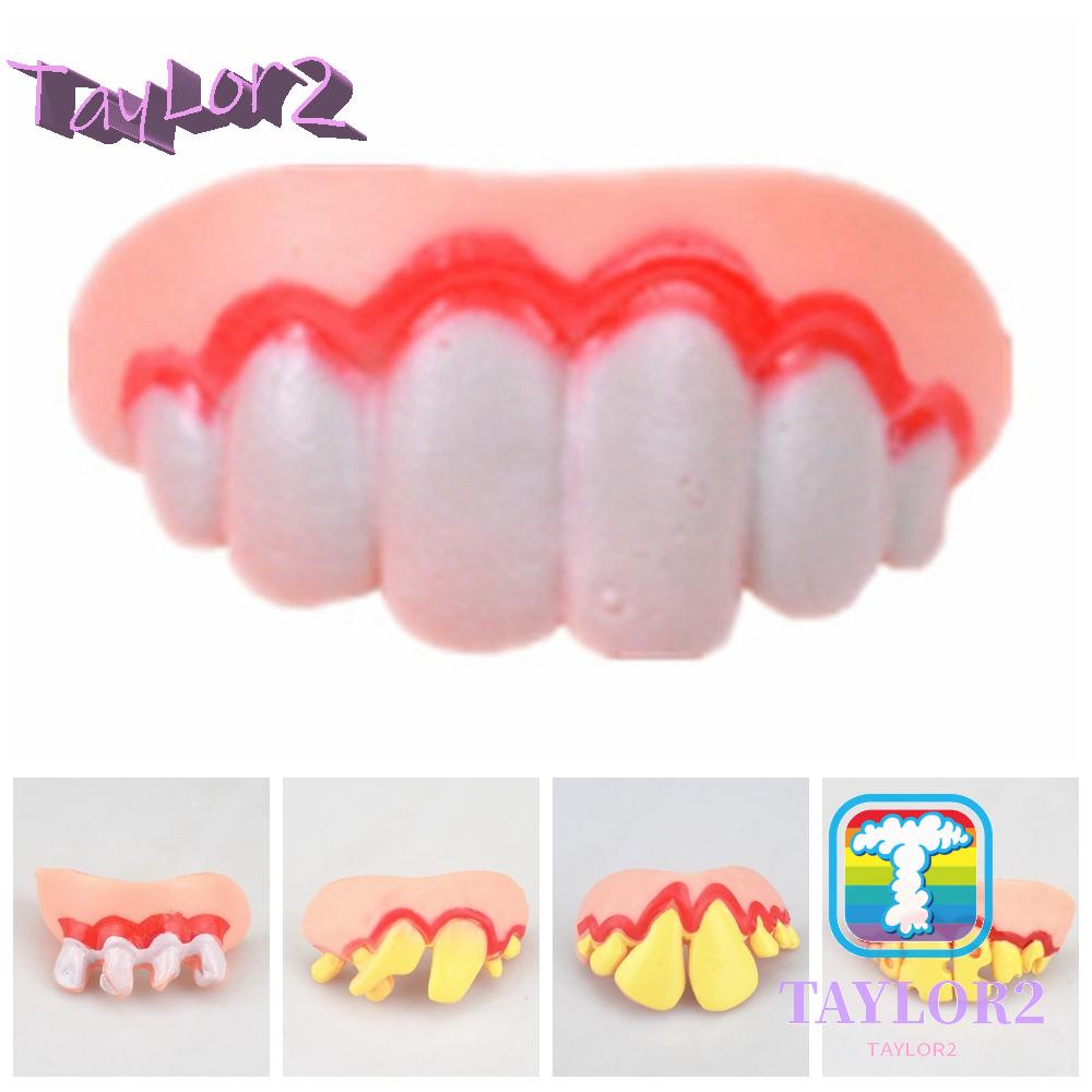 ATAYLOR Funny Dentures, Denture Gags Rubber Fake Denture Teeth