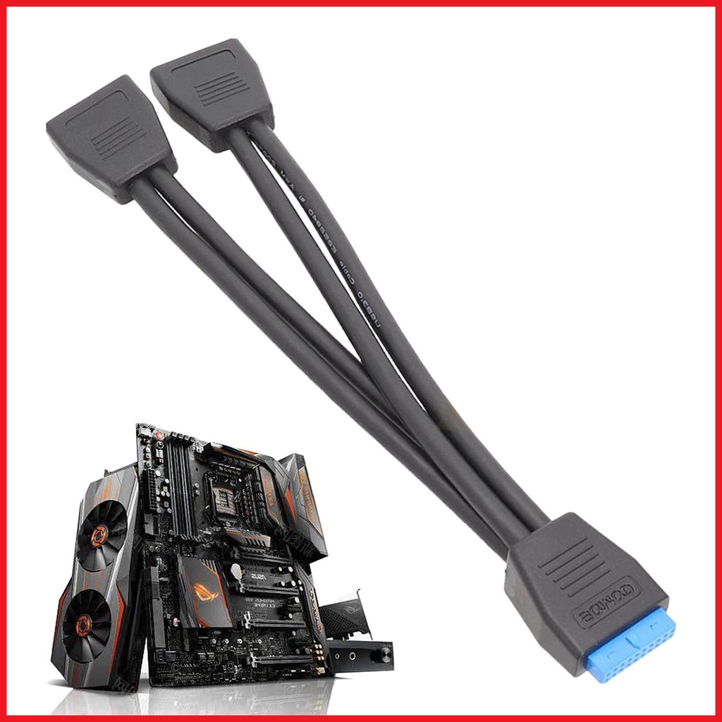 USB 3.0 Header Splitter Motherboard 20 Pin Connector Adapter Cable High