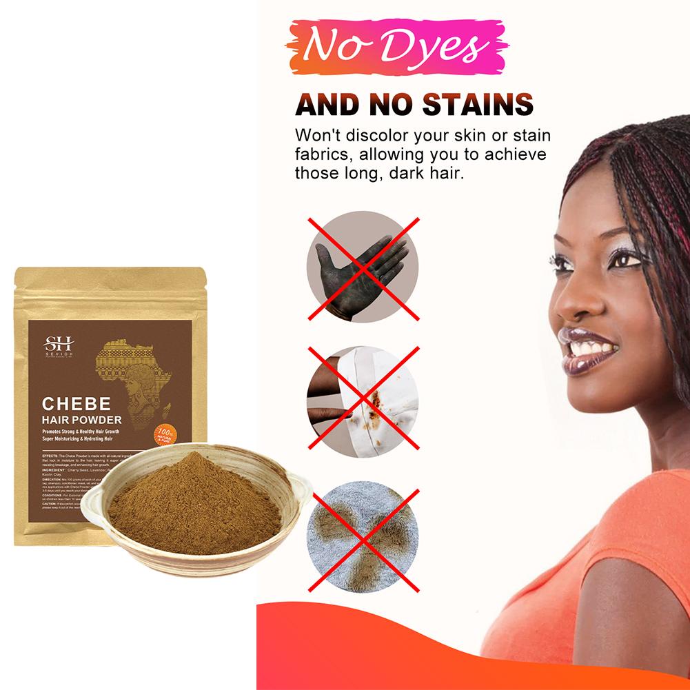 Africa Chad 100% Chebe Powder Women Traction Alopecia Crazy Hair Break ...