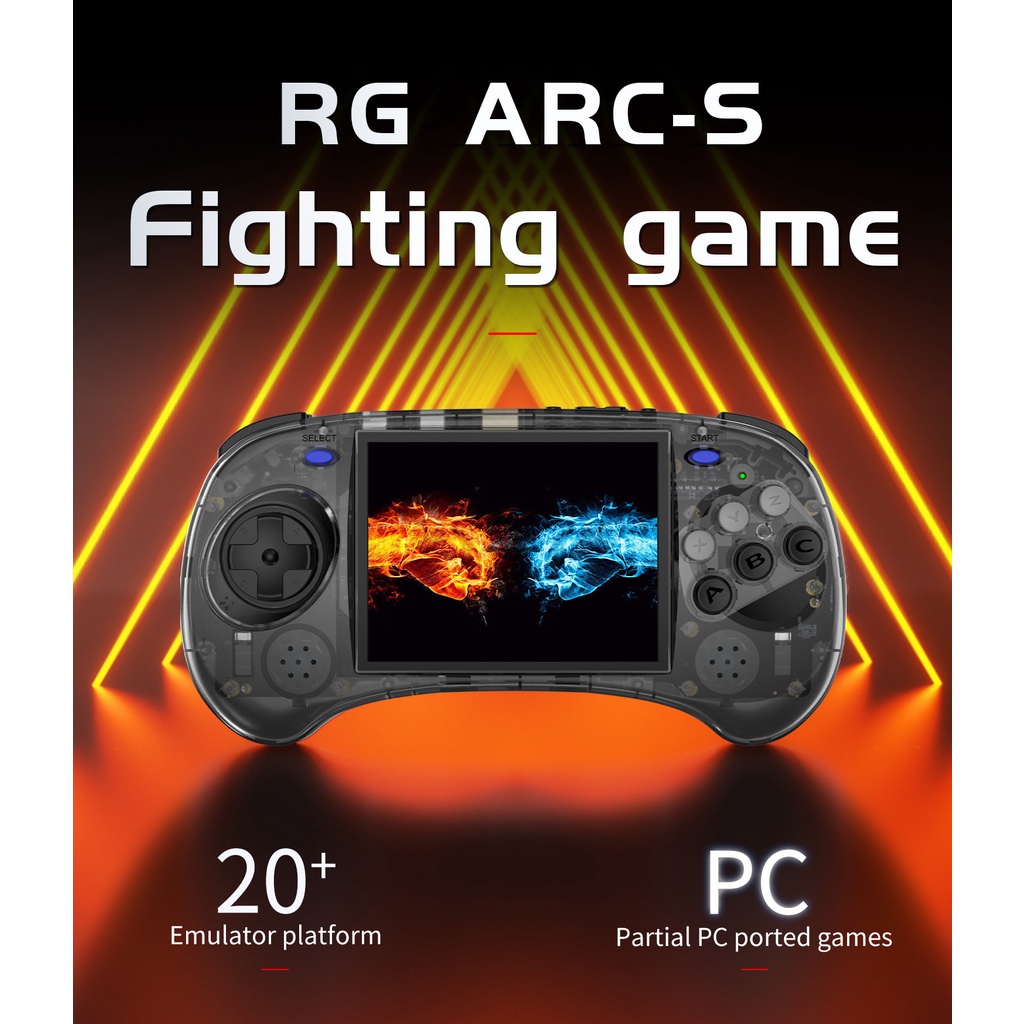 2023 New Style RG ARC-D RGARC-S Horizontal Version Classic Fighting Game  Console Handheld Open Source Android Dual System | Shopee Malaysia