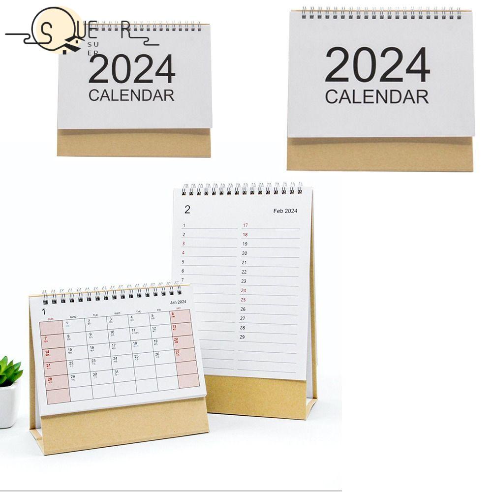 SUEREN Desktop Paper Calendar, Home Decor Multifunction Planner Scheduler, Useful Notebook