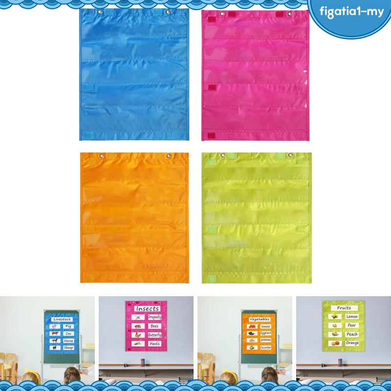 [figatia1] Calendar Math Pocket Chart Wall Hanging Hanging Pocket Chart