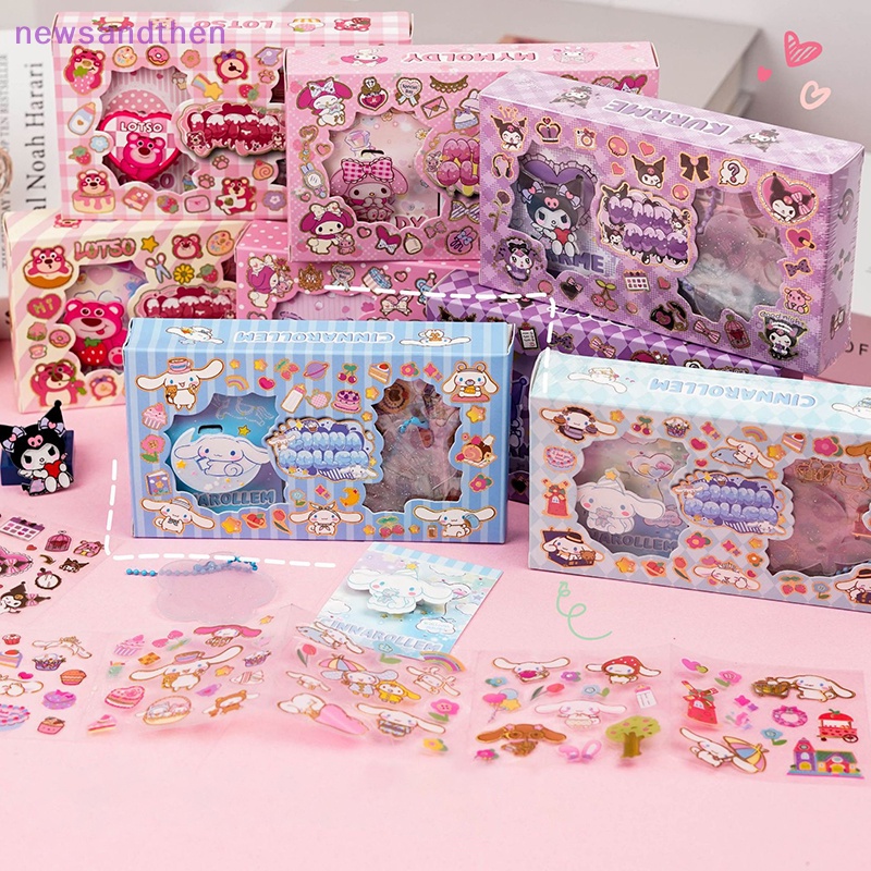 newsandthen Cartoon Sticker Gift Box Sanrio Sticker Set Cute Brooch ...