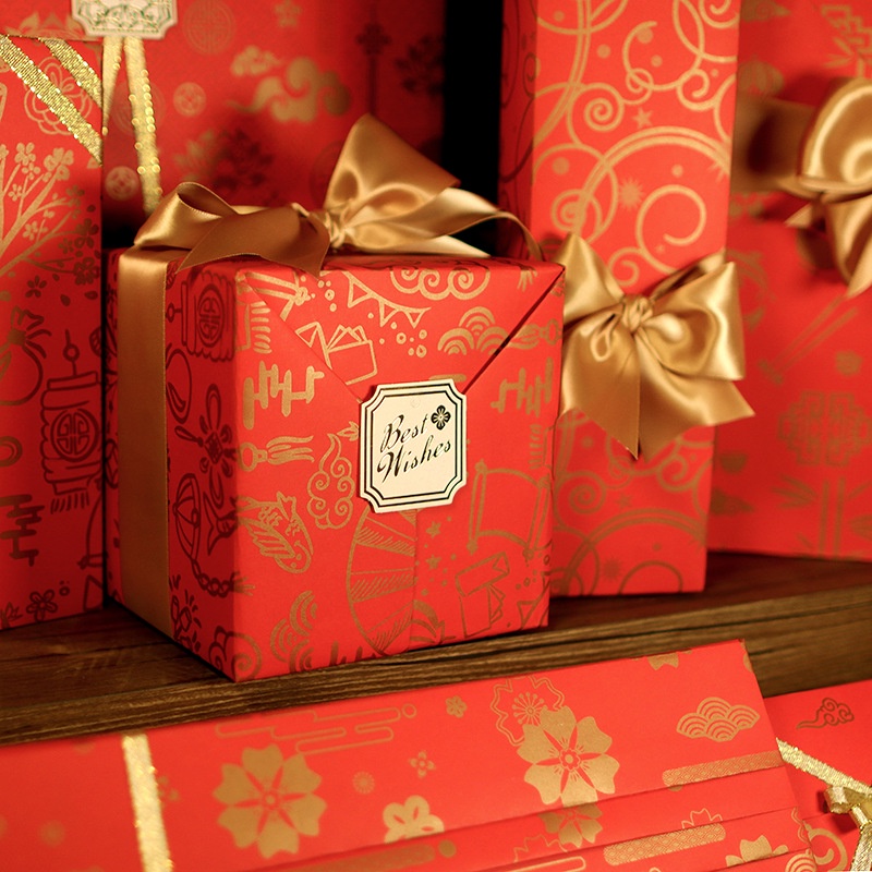 Chinese New Year Pattern Kraft Paper Wrapper Supplies Chinese New Year ...