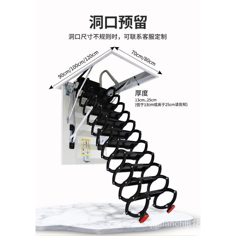 Folding stairs Automatic loft ladder Attic staircase garret stairs