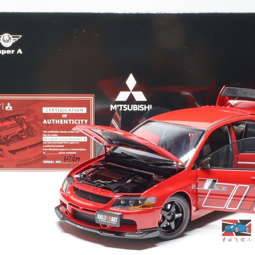 Super A Mitsubishi Lancer Lancer Evo9 IX Ralliart1 18 Alloy Full Open