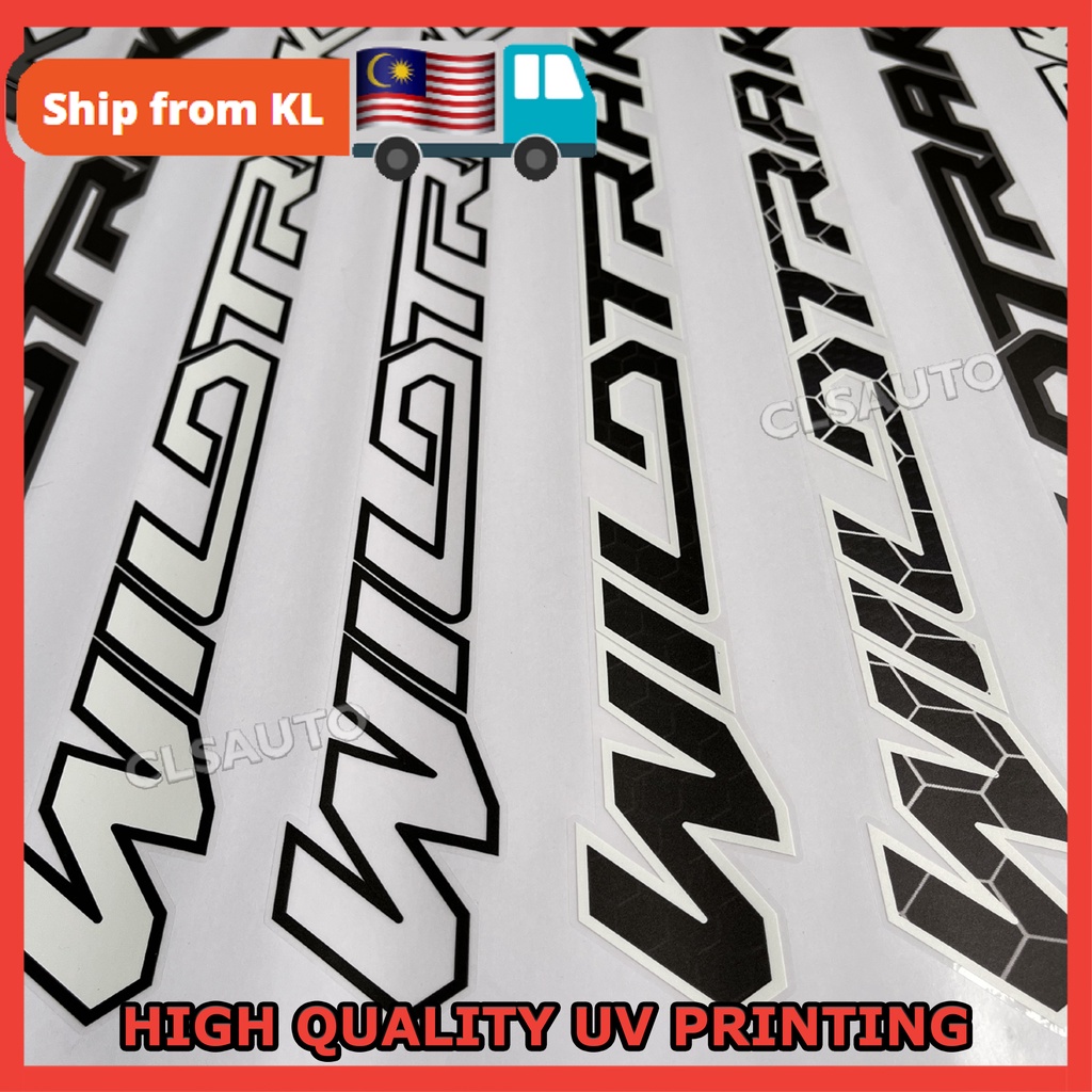 Wildtrak Sticker Ranger Raptor Side Rear Left Right Door Trunk ...