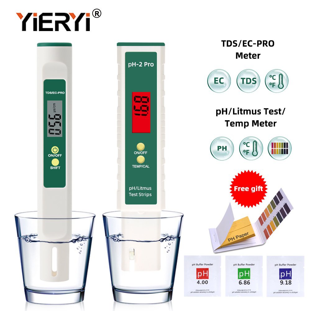 Yieryi Digital TDS Meter EC meter Water Tester PH Meter for Aquarium ...