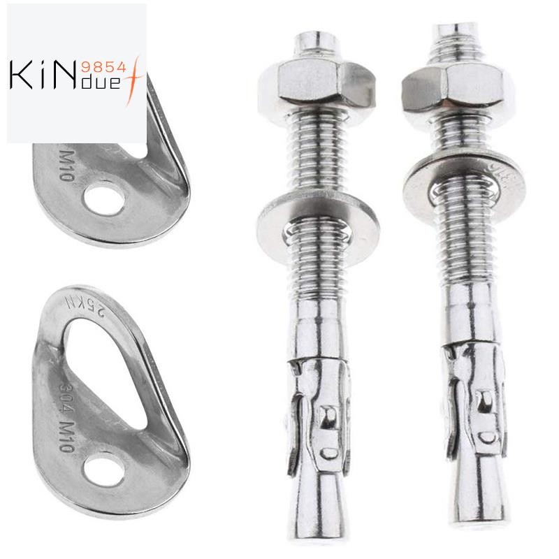 4Pcs 25KN 304 Stainless Steel Anchor Hanger Rock Climb Fastening Bolt ...