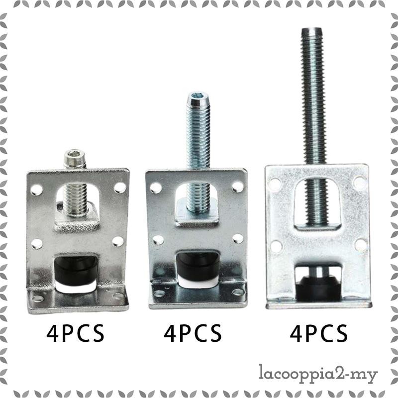 [LacooppiabcMY] 4 Pieces Leveler Feet Leveling Foot Adjustable Height ...
