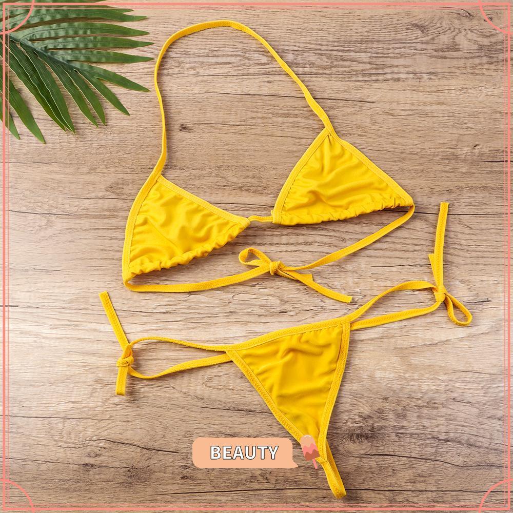 BEAUTY Woman Bra Set Adjustable Bralette Underwear Backless Tie Sexy