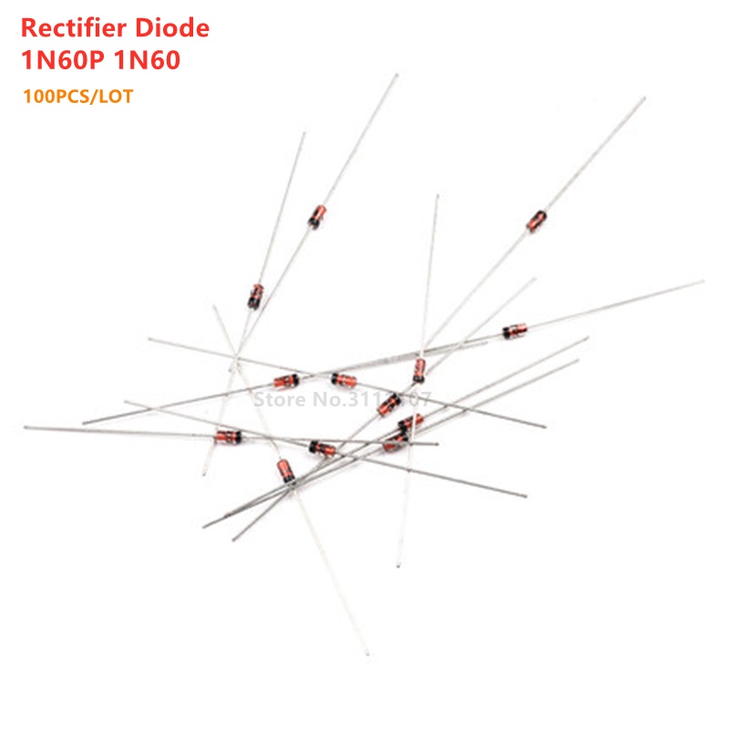100PCS/LOT 1N60P 1N60 SCHOTTKY DIODE 45V Germanium Diode TV FM Radio