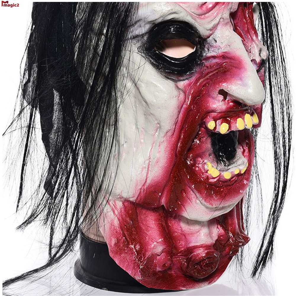 Halloween Ghost Festival Masquerade Mask Horror Ghost Face Latex