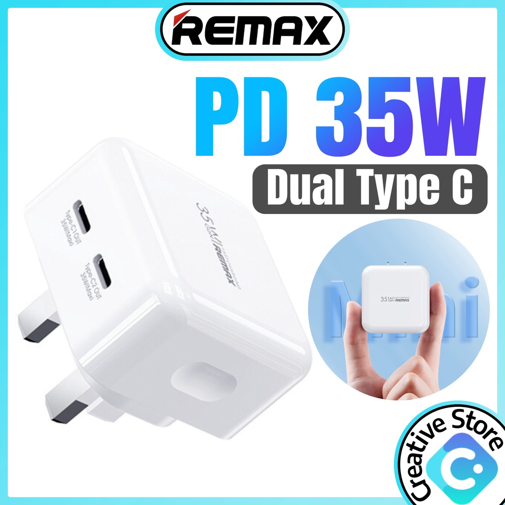 Original Remax Charger Type C Charger 35W Fast Charging Charger PD ...