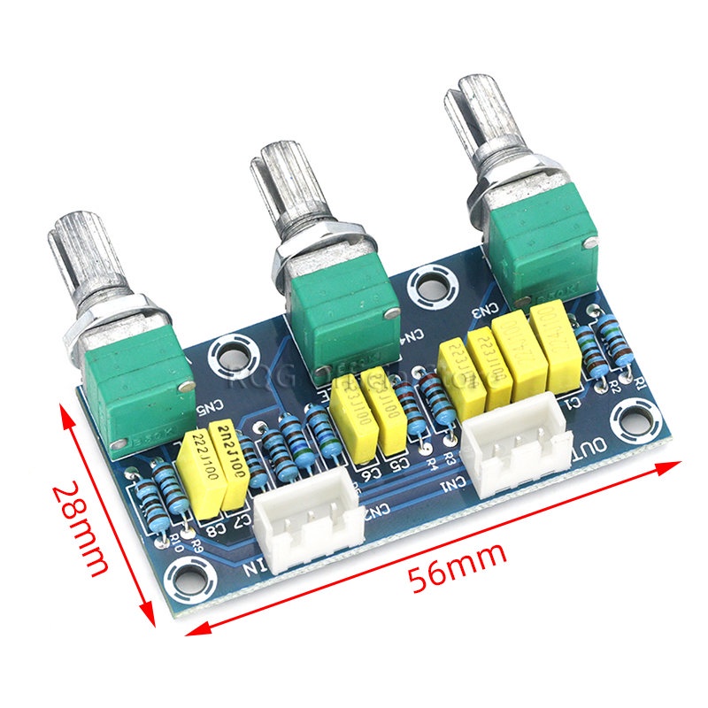 XH-M802 Passive Tone Board Amplifier Preamp Power Module Low High Sound ...