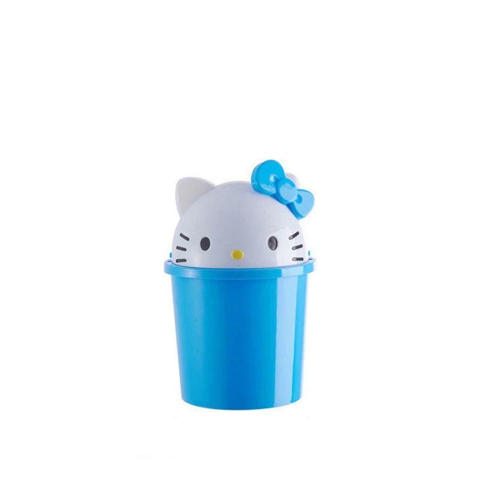 YUANQIN Trash Can, Plastic Creative Rubbish Bin, Clamshell Cute Cartoon ...