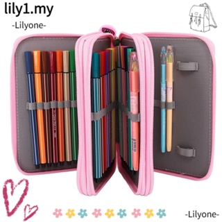 52 Holders 3 Layer Zipper Multifunctional Handy School Pencil Case Large  Capacity Colored Pencil Bag For Student Art Supplies