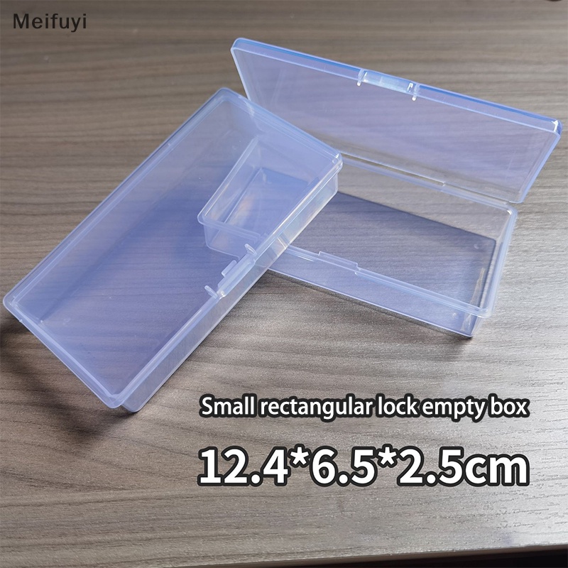 [Meifuyi] Rectangular Lock Empty Box Transparent Plastic Spare Parts ...