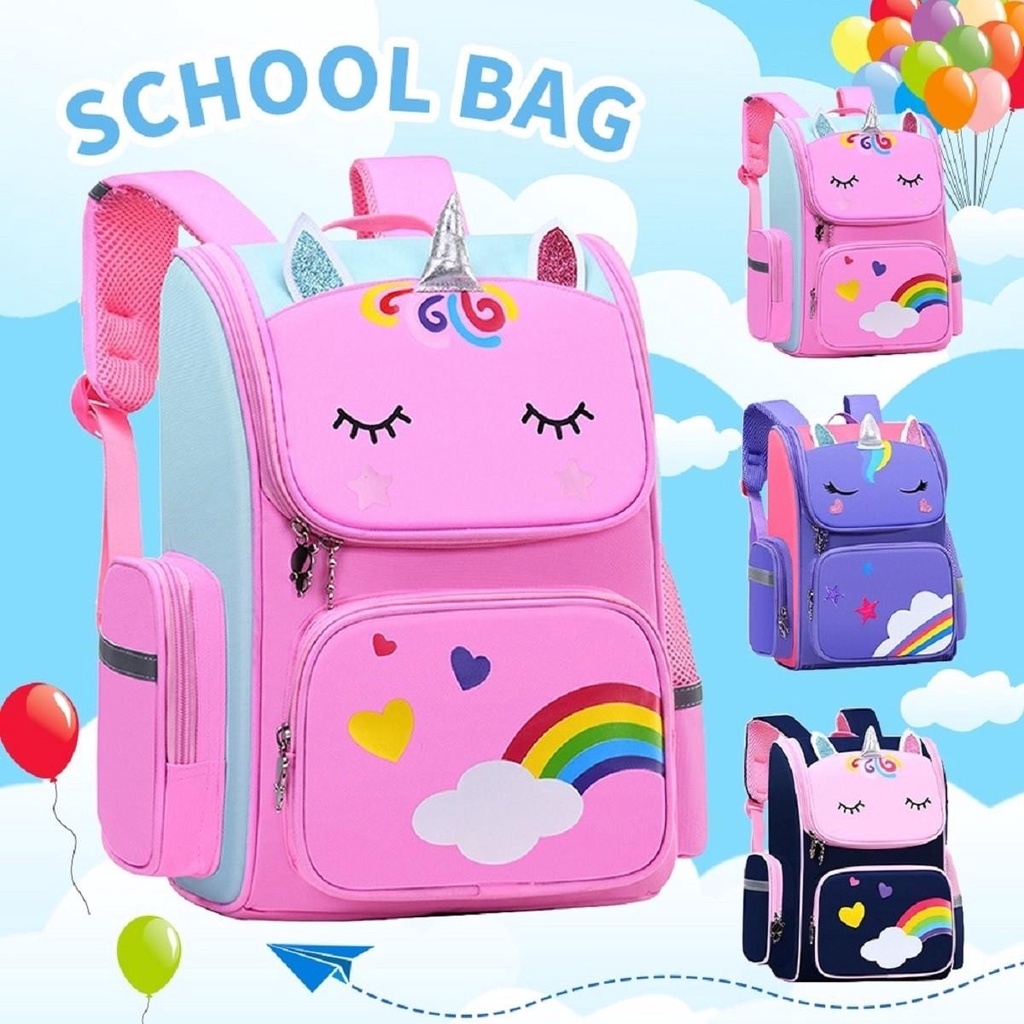 Girls Unicorn Bag Beg Sekolah Children s School Bag Kids Unicorn Bag ...