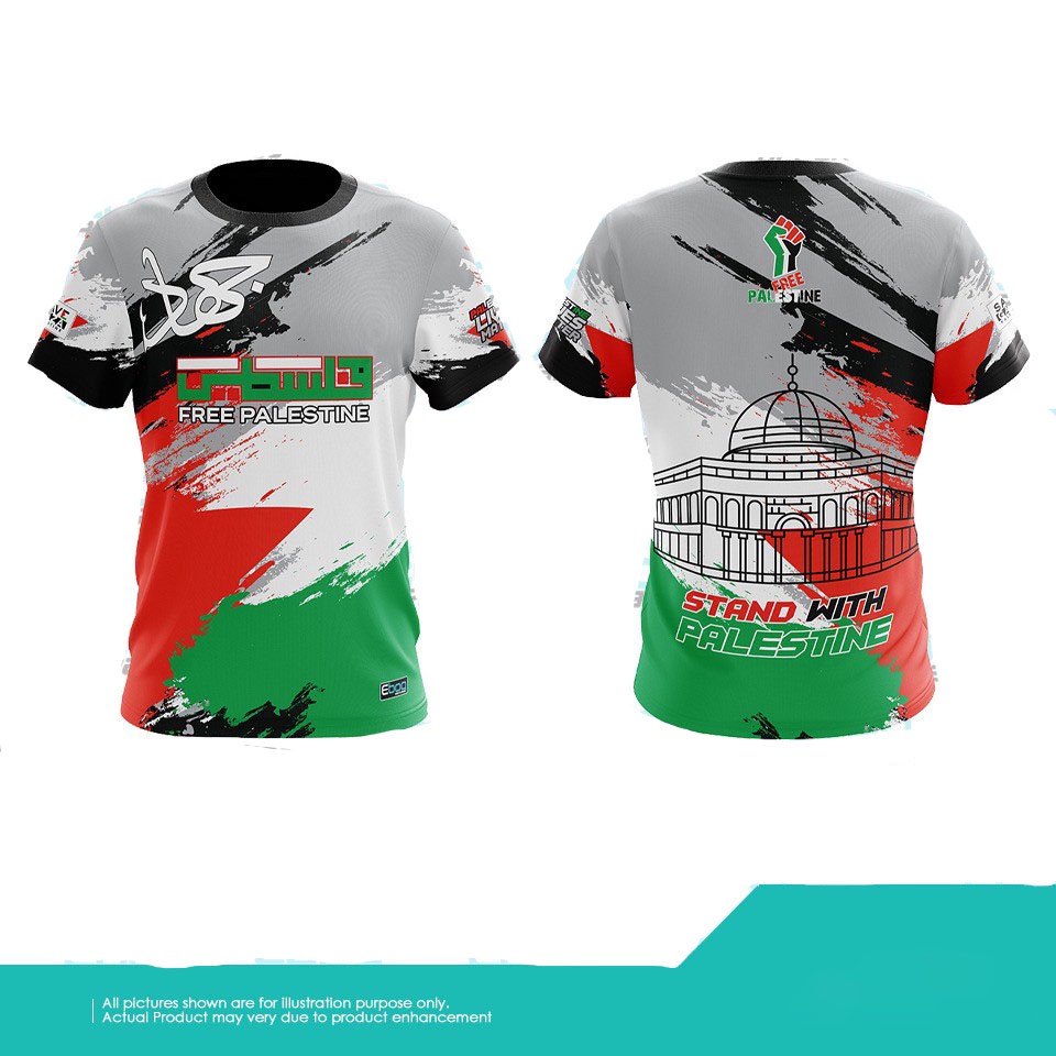 [Ready Stock] Tshirt Gaza Palestin 13 JIHAD Sublimation / AD Baju Free ...