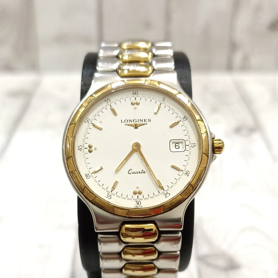 Rare Limited Expensive Luxury Watch Longines Conquest Slim 2 Tones Quartz Shopee Malaysia