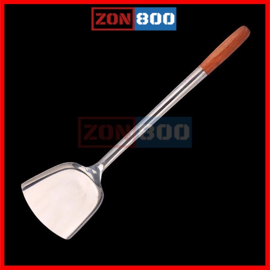 Stainless Steel Ladle Spatula Senduk Sup with Wood Handle 205 / 305 ...