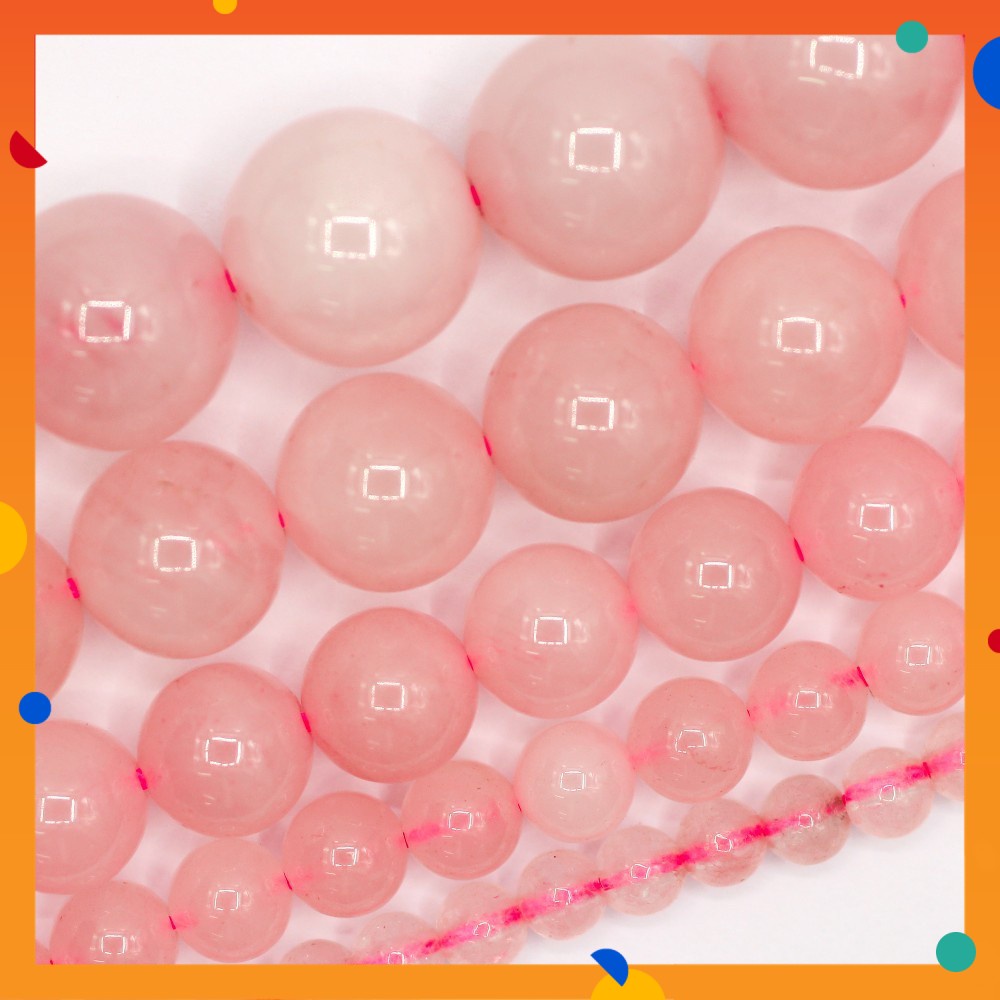 Natural 4mm Rose Pink Quartz Faceted Gemstone Loose Beads – Round, 15" Strand