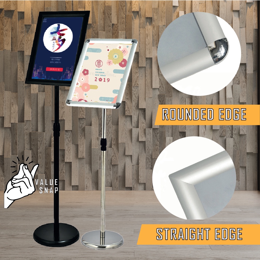 Display Stand Menu Adjustable Sign broad stand Poster Holder square ...